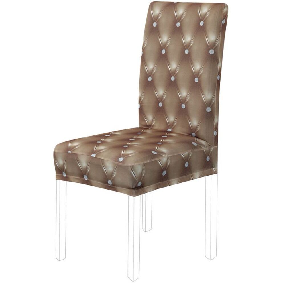 Dining Chair Cover Stretch Chair Protector Chair Seat Cover for Home Champagne